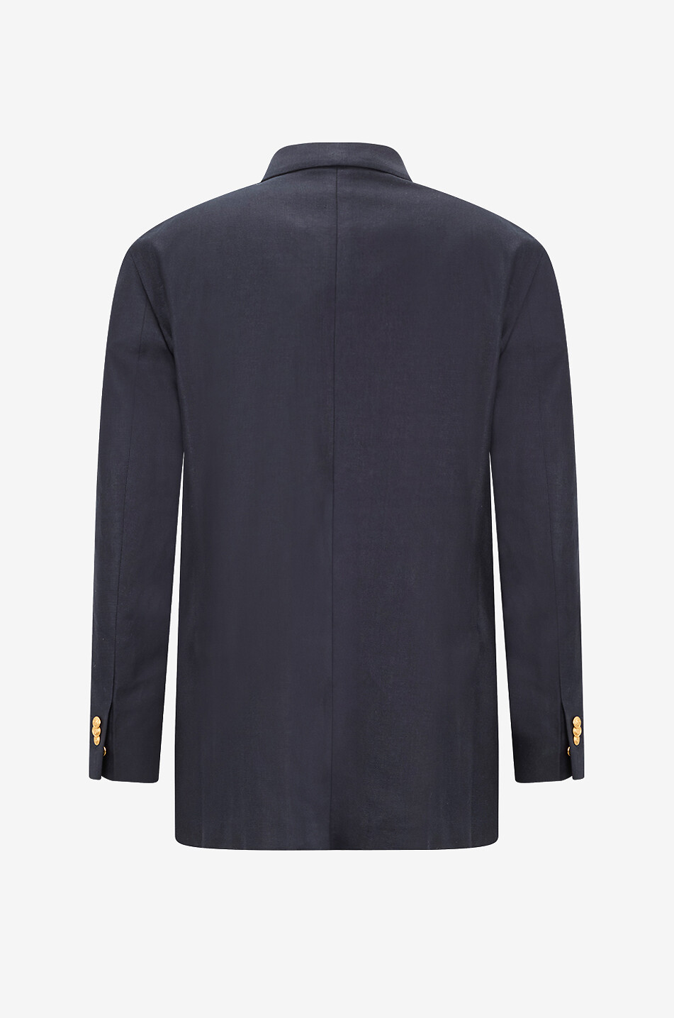 SLOWEAR Doppelreihiger Blazer aus Leinen und Baumwolle Herren DUNKELBLAU 2