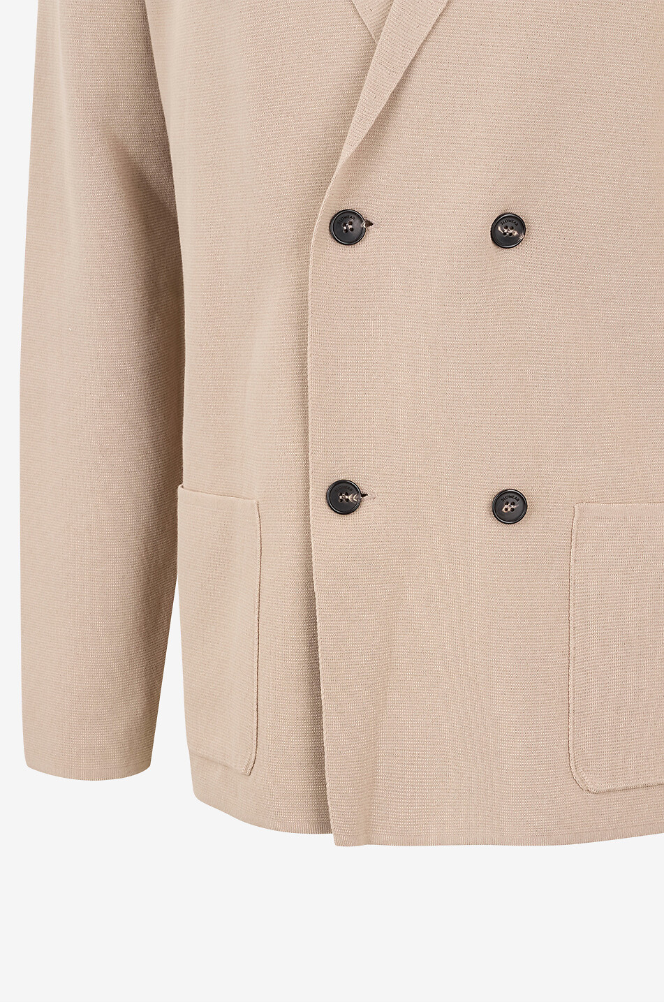 SLOWEAR Double-breasted notch lapel cotton blazer Men [akeneo-beigefonce] 3