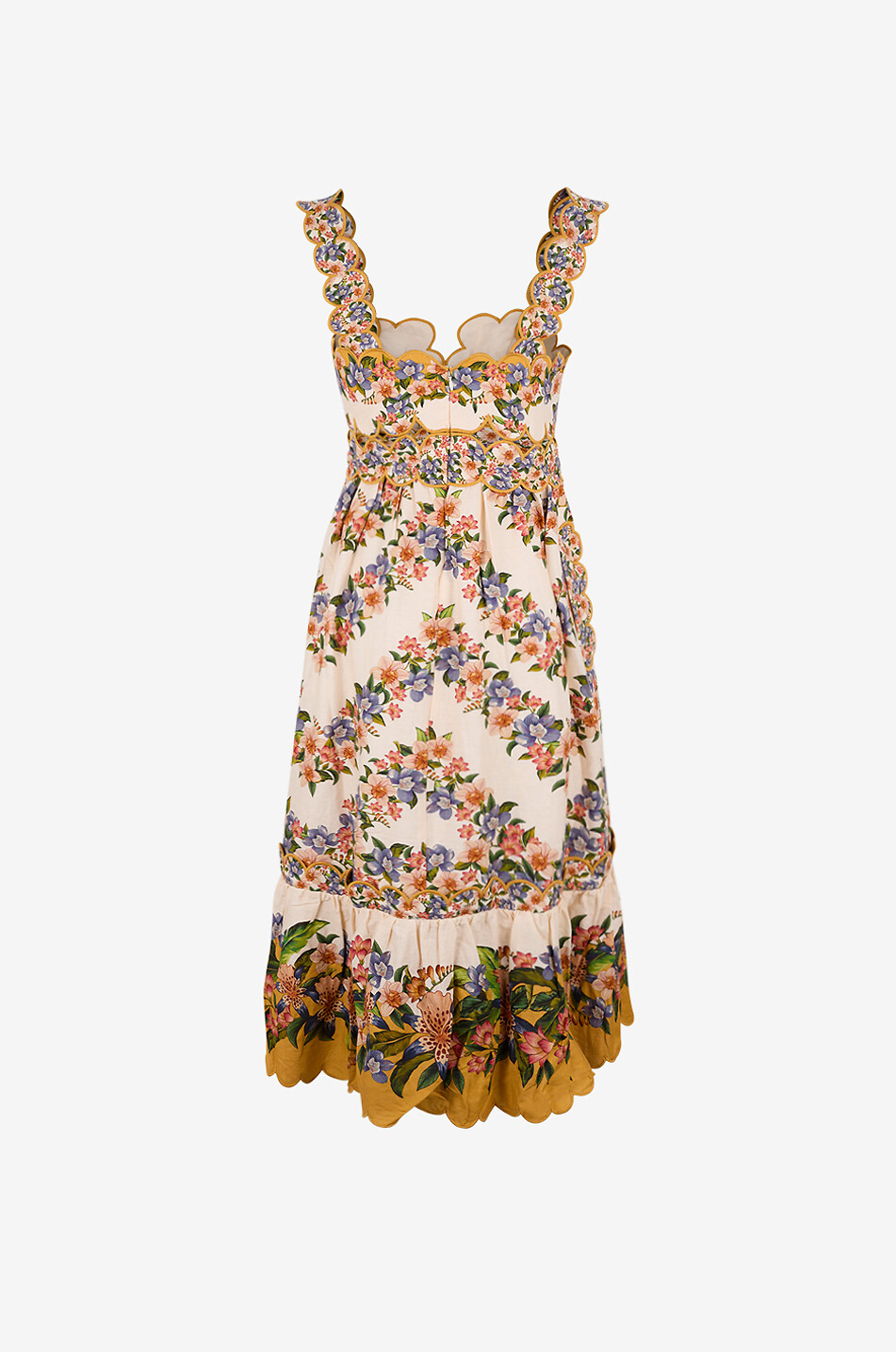 FARM RIO Midi-Kleid aus Leinenmix mit Stickerei Hilo Damen BUNT 2