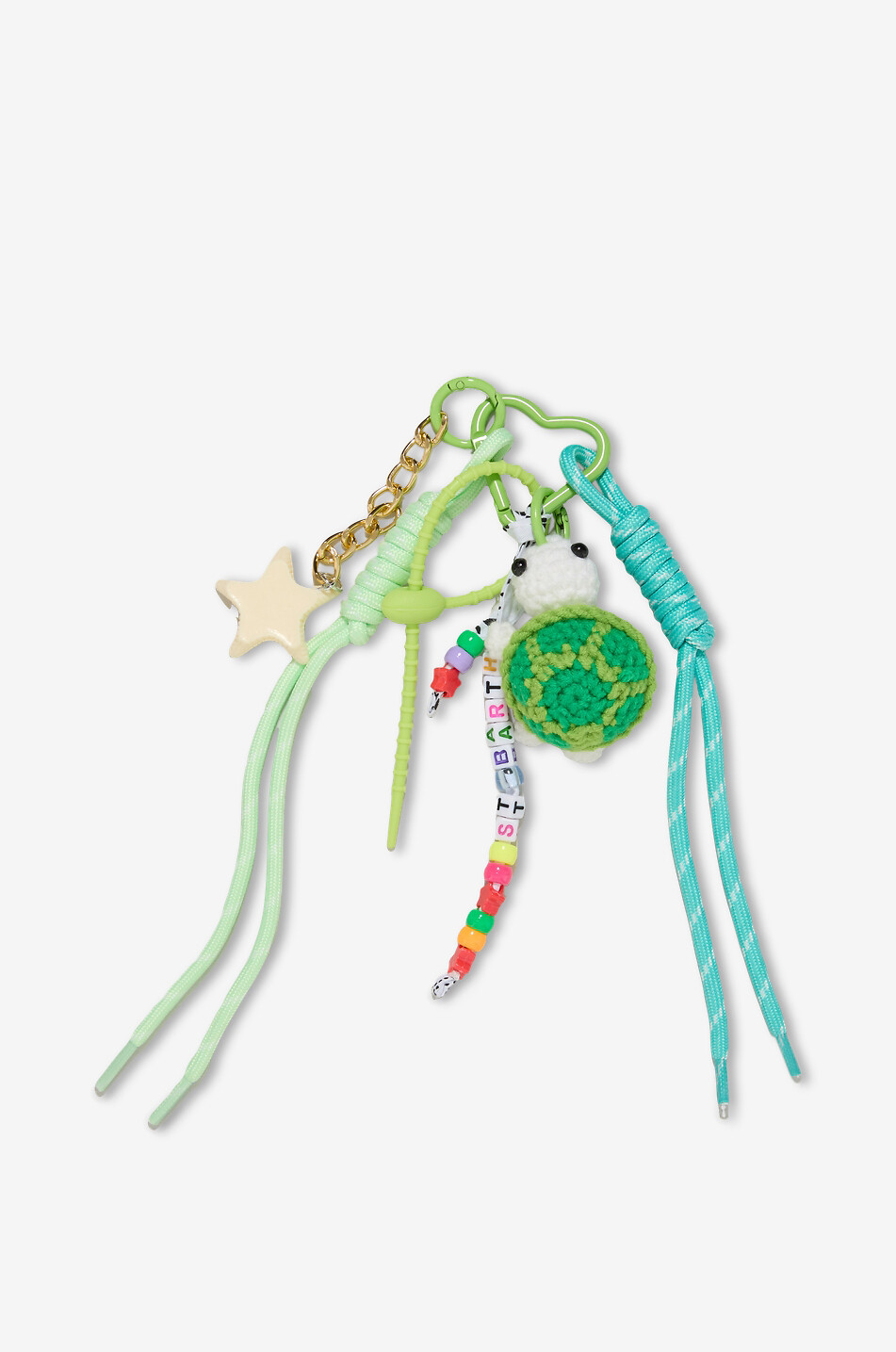 MC2 SAINT BARTH Charm animal crochet handbag charm Women GREEN 1