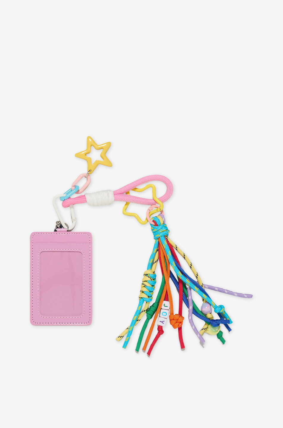 Handbag charm with keyring