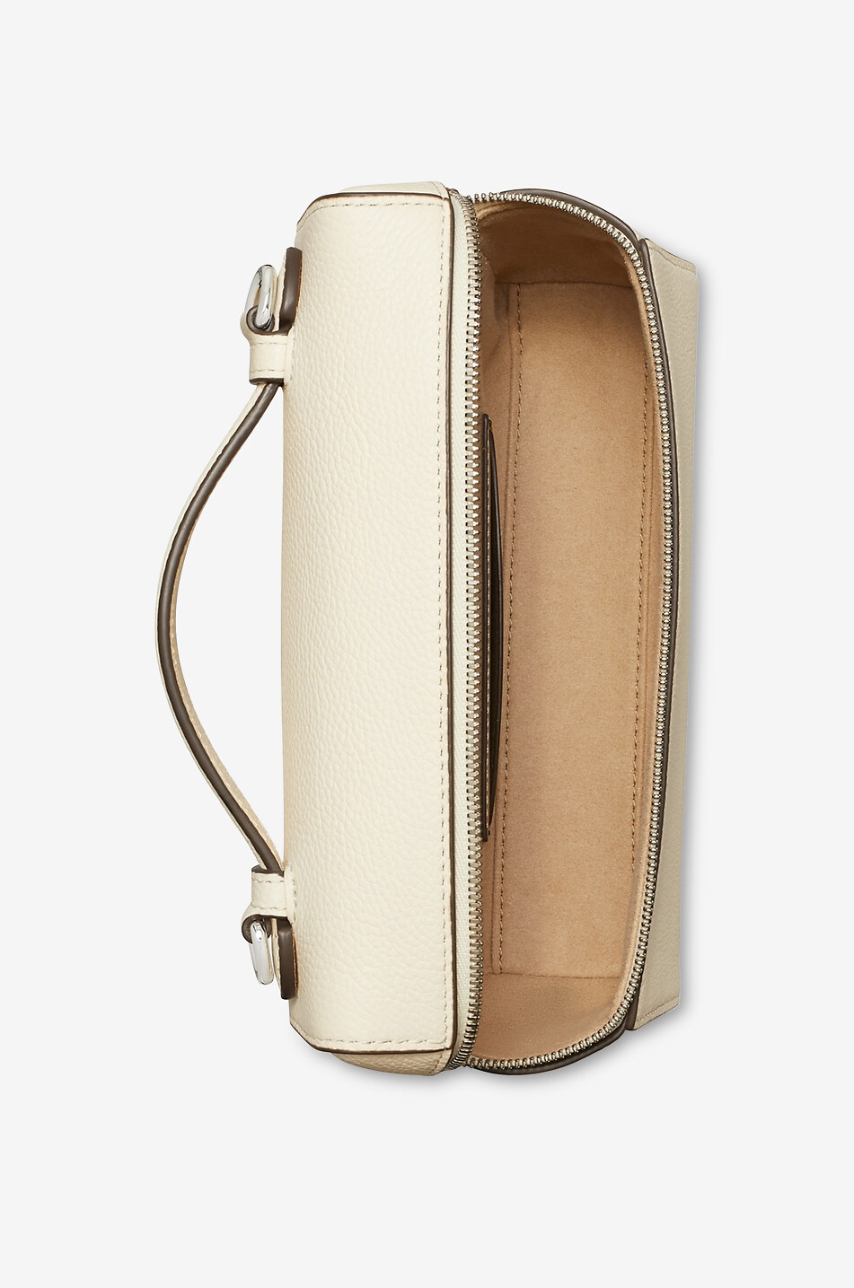 TORY BURCH Sac à main en cuir grainé Romy Slim Mini Femme BLANC CASSE 5