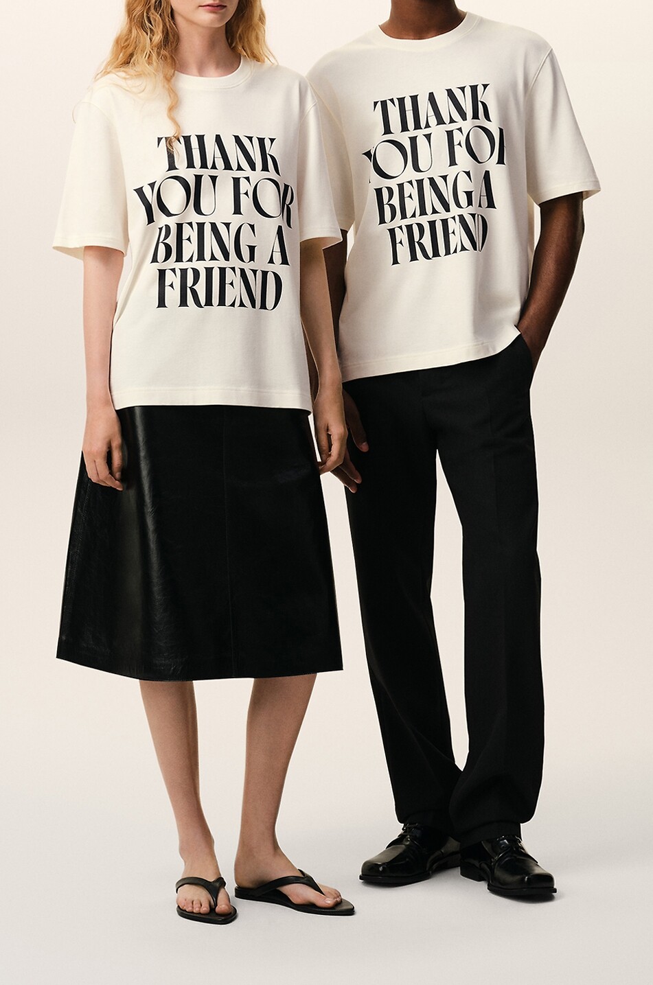 AMI T-shirt à col rond oversize imprimé en coton Homme BLANC CASSE 6