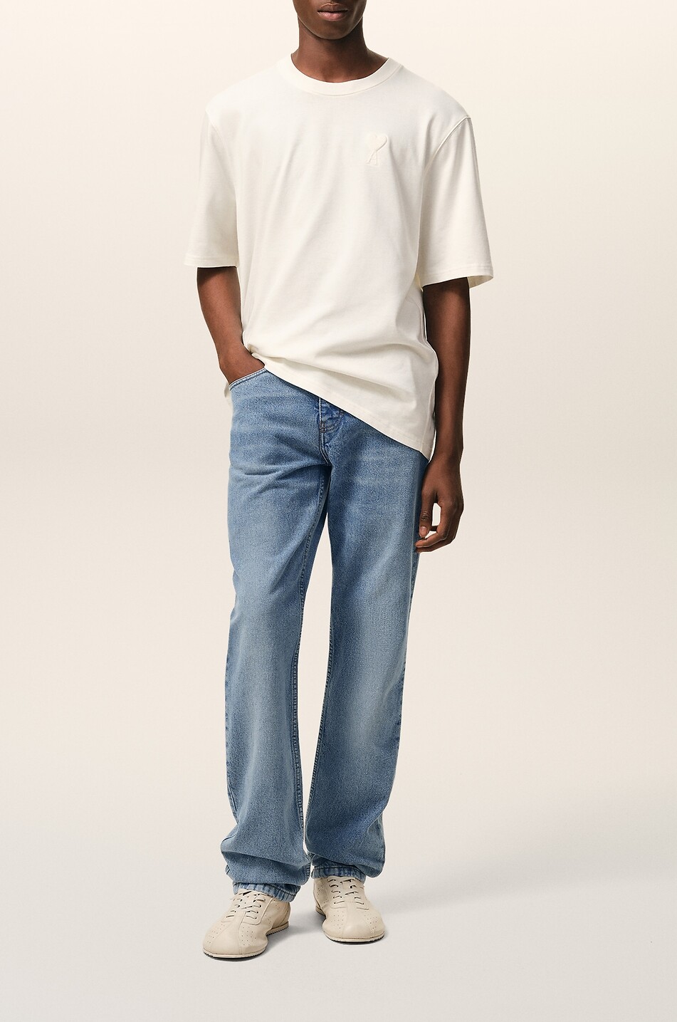 AMI Gerade Jeans aus Baumwolldenim Herren BLAU 2