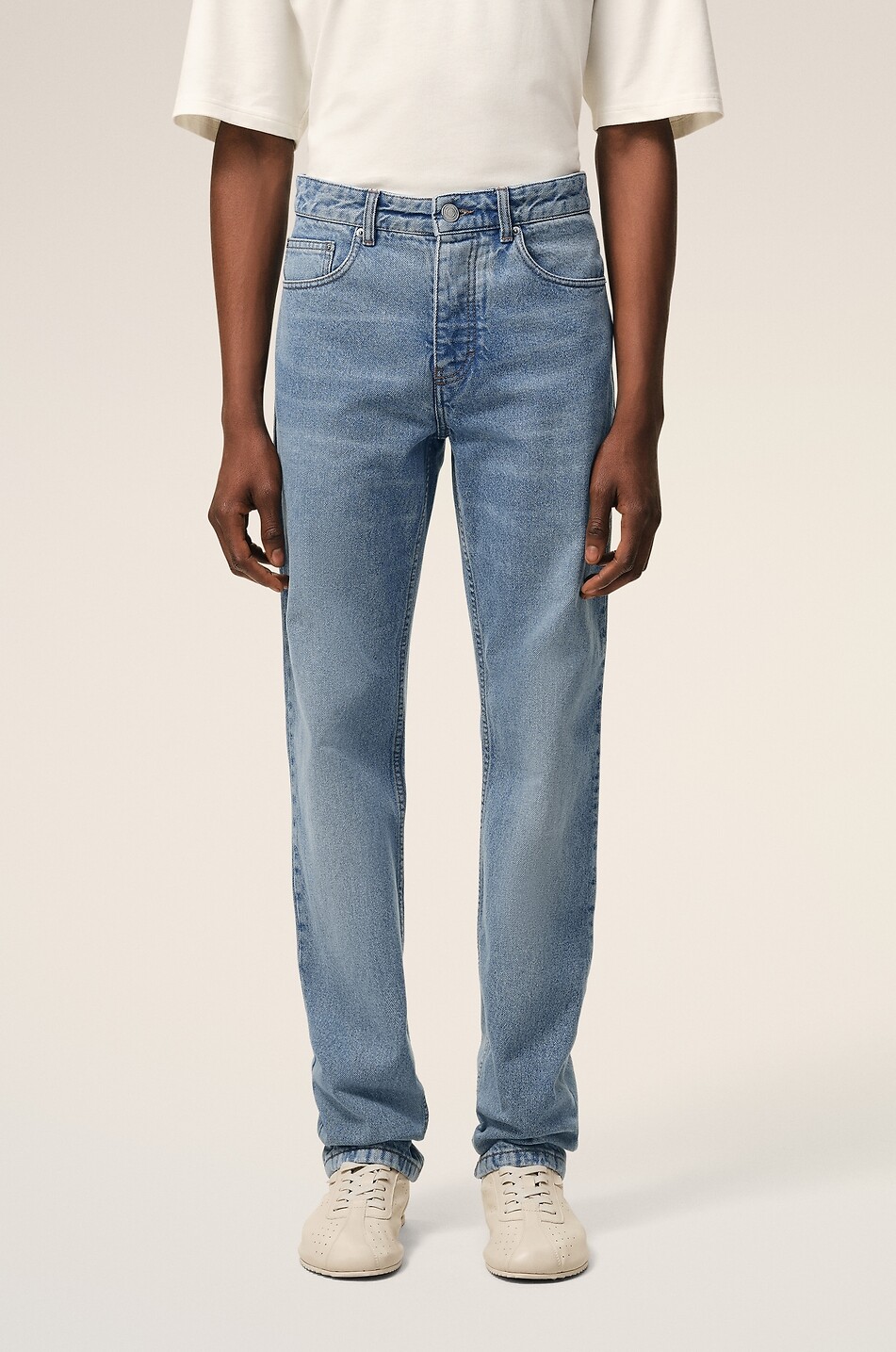 AMI Gerade Jeans aus Baumwolldenim Herren BLAU 5