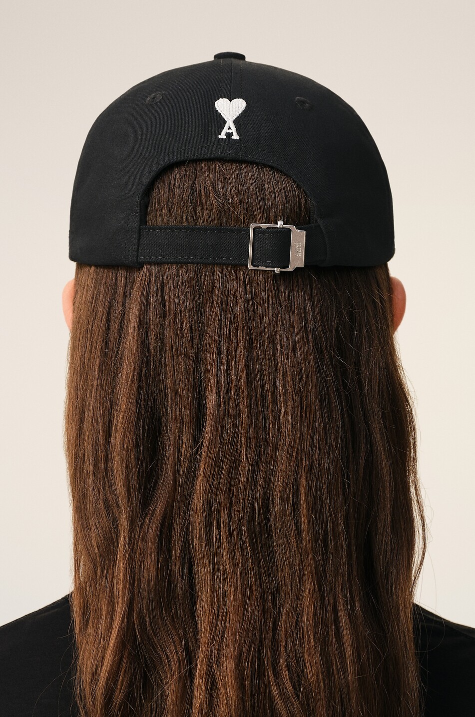 AMI Friend Cap embroidered cotton cap Men BLACK 7