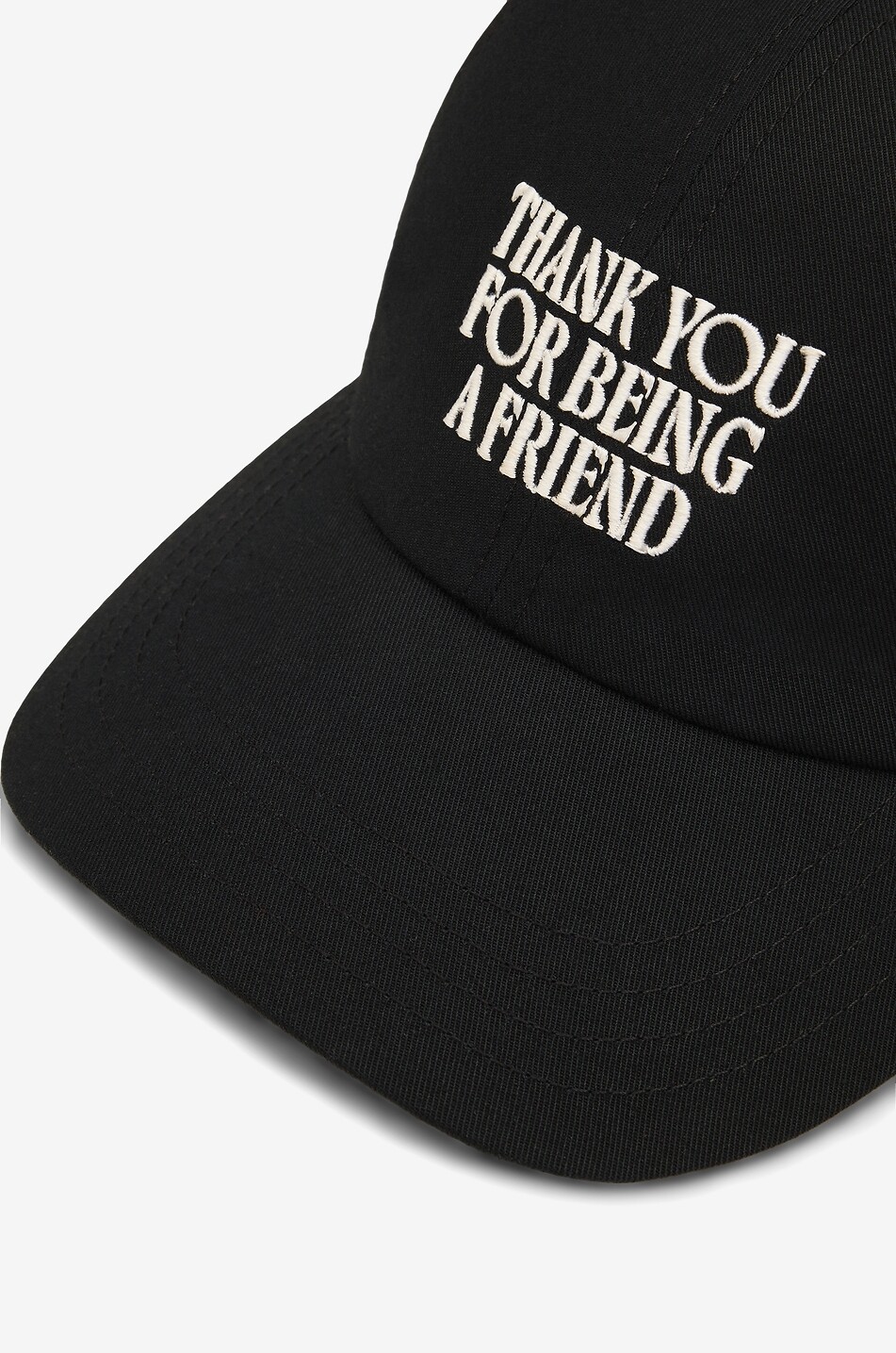 AMI Friend Cap embroidered cotton cap Men BLACK 9