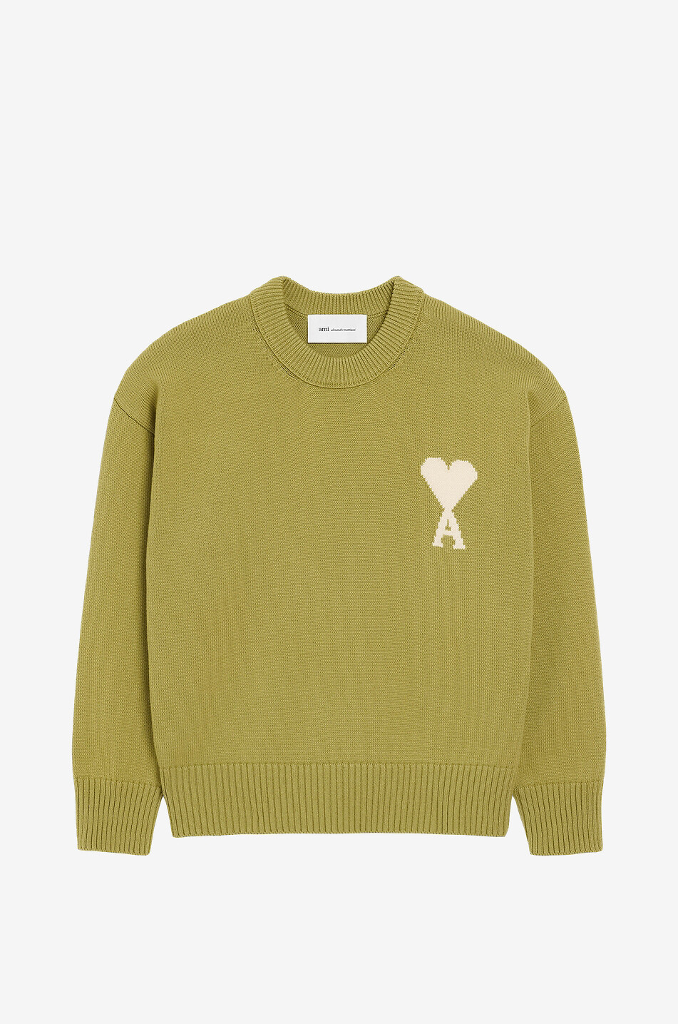 Ami De Coeur blended wool cotton crew neck jumper