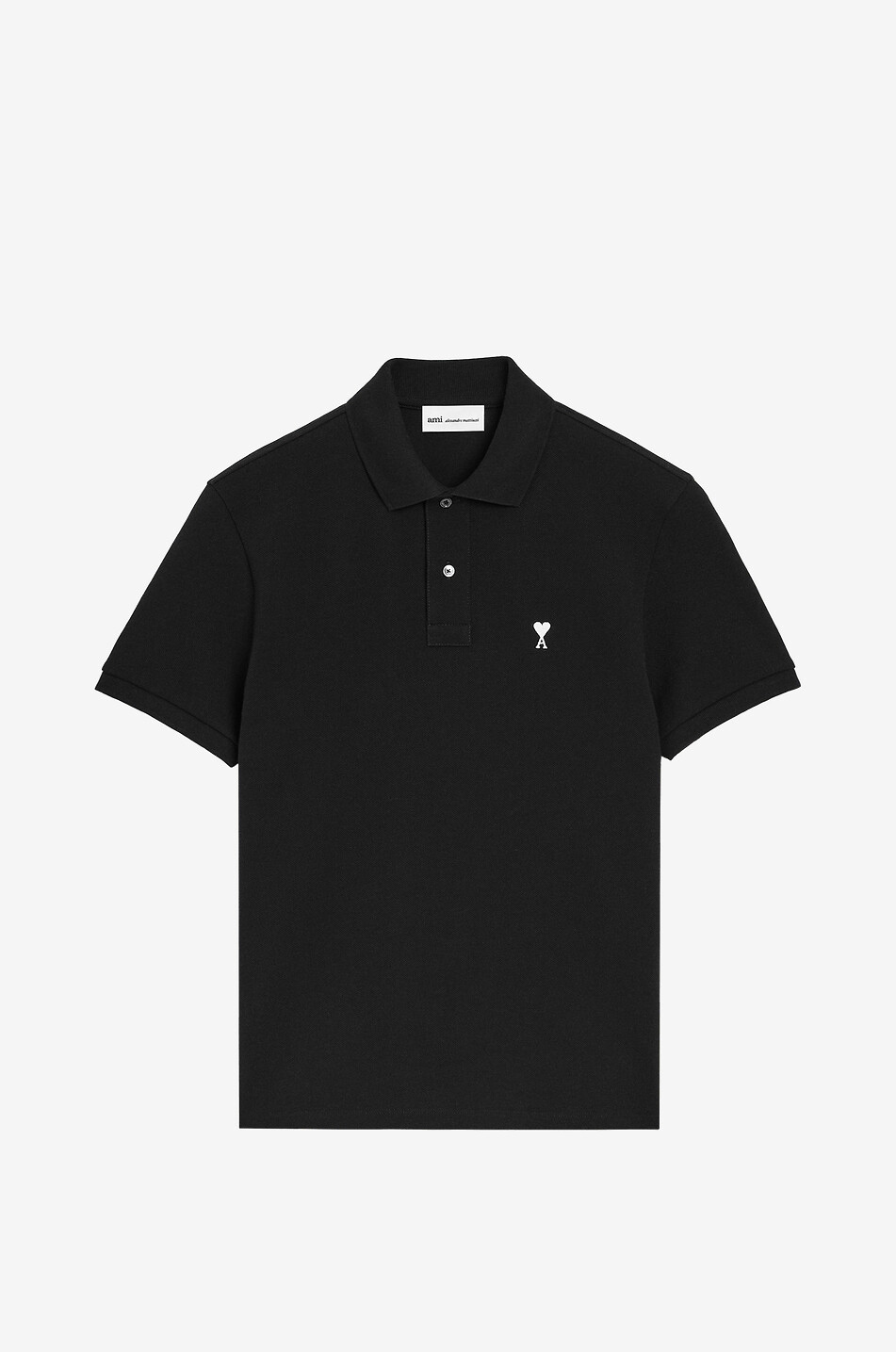 Ami de Cœur embroidered cotton short-sleeved polo shirt