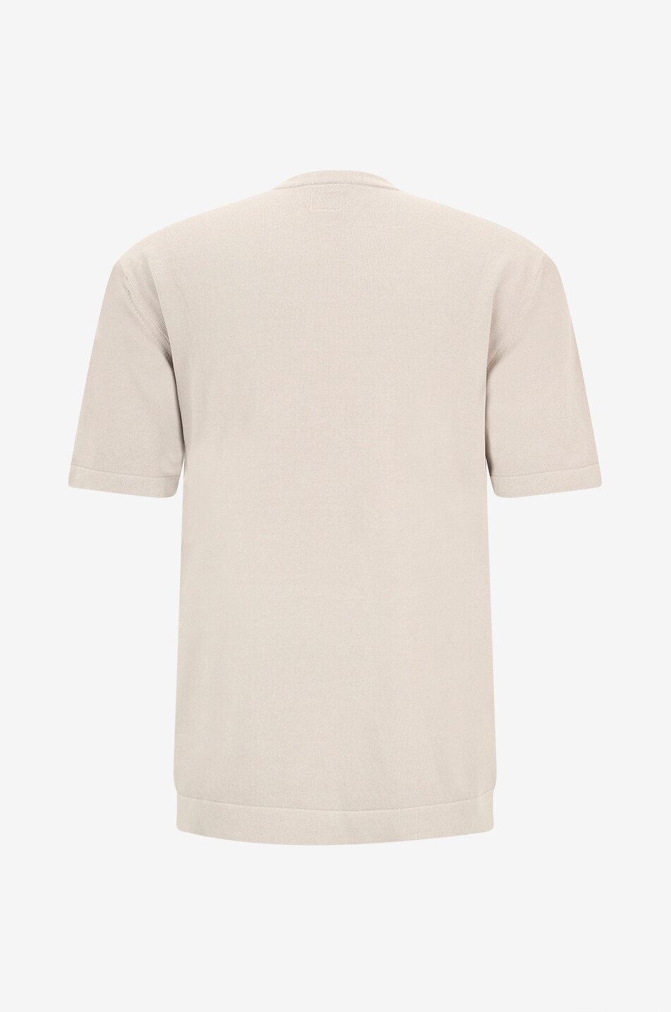 C.P. COMPANY T-Shirt mit Rundhalsausschnitt aus Baumwoll-Crêpe Herren GRAU 2