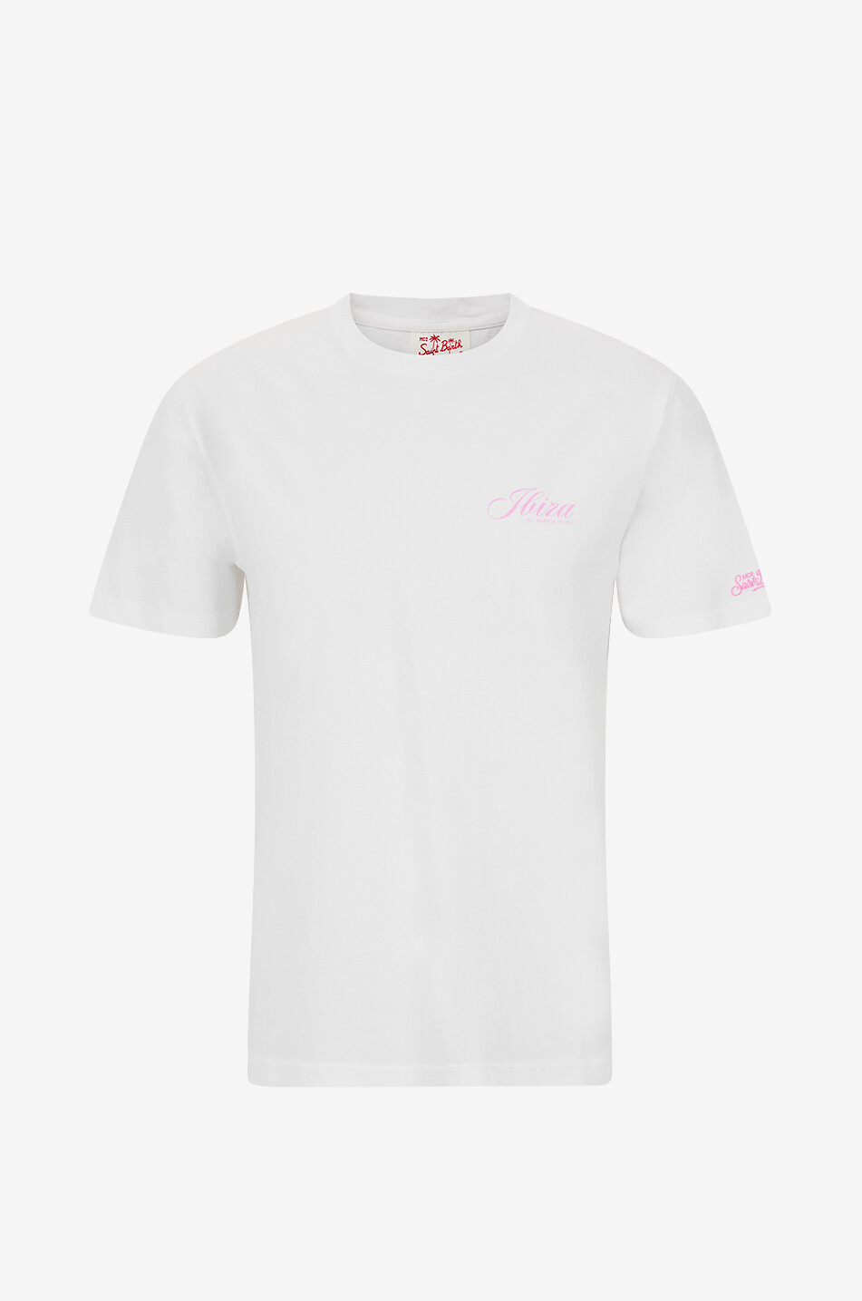 MC2 SAINT BARTH Portland printed cotton crew-neck t-shirt Men WHITE 1