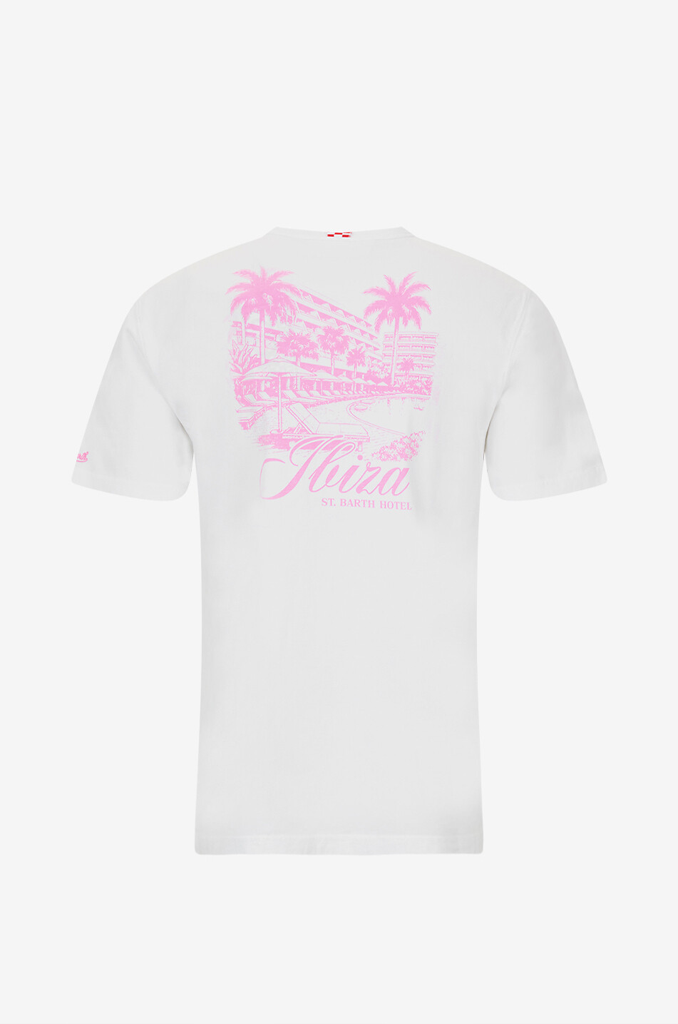 MC2 SAINT BARTH Portland printed cotton crew-neck t-shirt Men WHITE 2