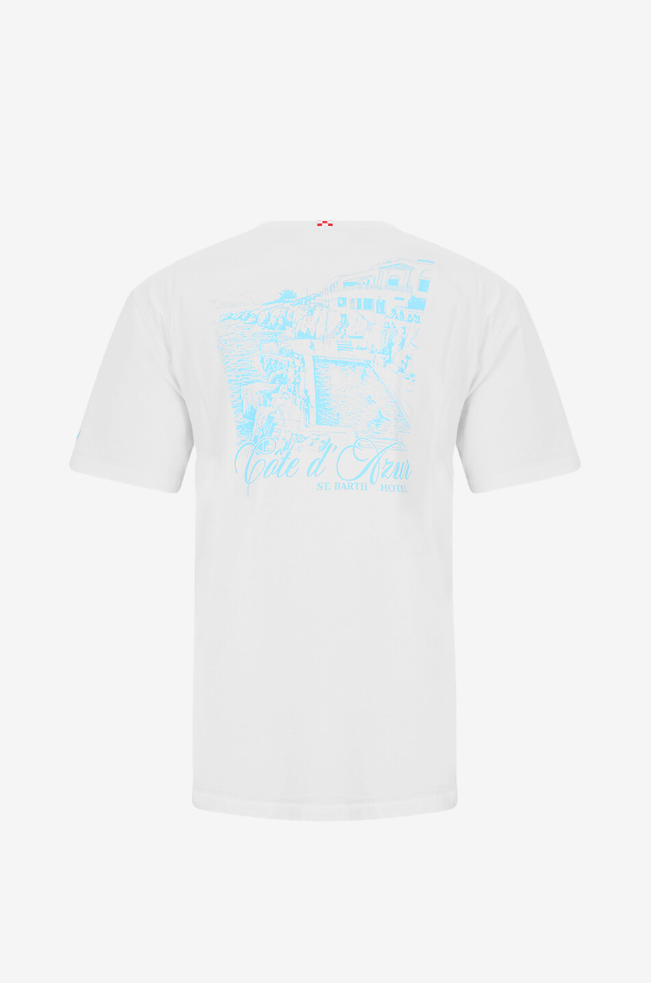 Ectasea linen short-sleeved T-shirt - MC2 SAINT BARTH - WHITE