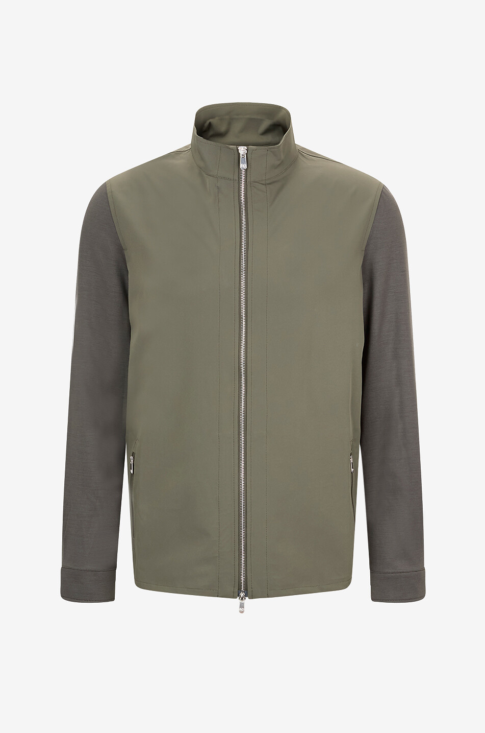 Veste survêtement bi-matière en laine Key