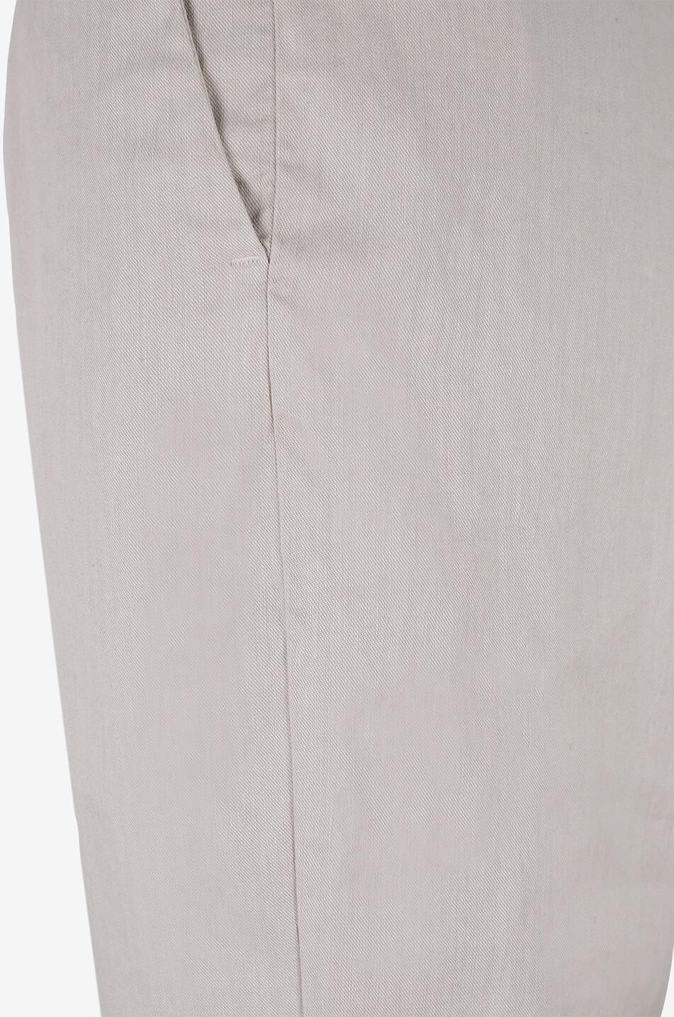 PANICALE Schlanke Hose mit Kordelzug aus Leinen und Baumwolle Damen WEISS 3