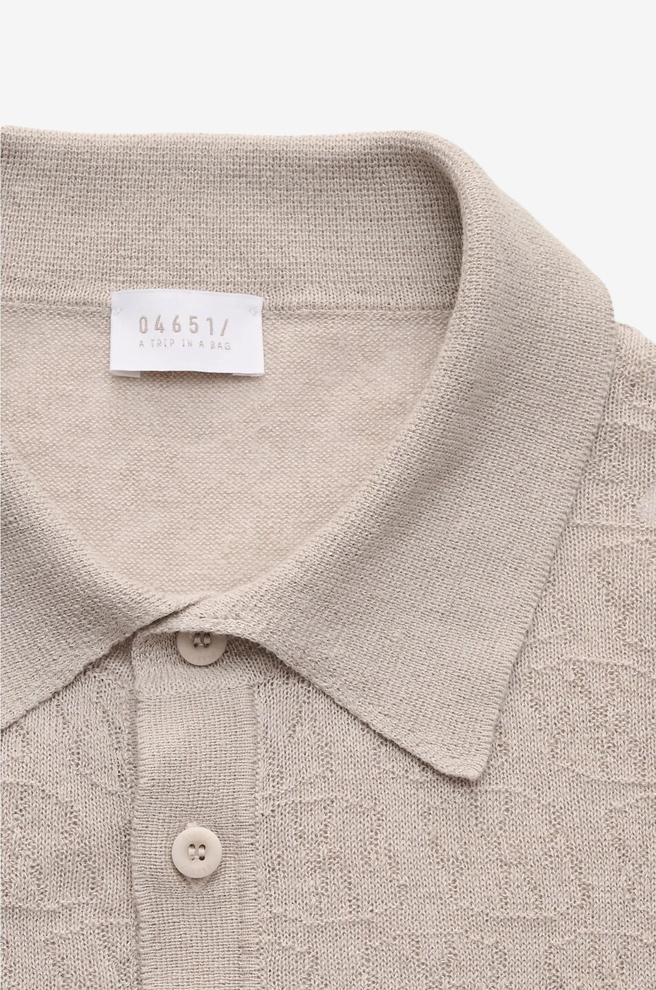 04651/ Polo aus Leinen und Baumwolle Hansen Herren DUNKELBRAUN 3