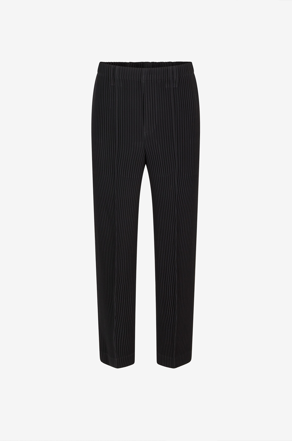 HOMME PLISSÉ ISSEY MIYAKE Pleated straight-leg jersey trousers Men BLACK 1