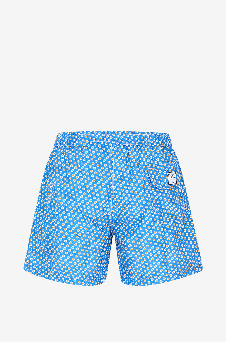 FEDELI Short de bain à imprimé floral Madeira Airstop Homme BLEU 2