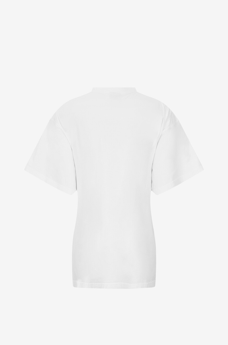 BALENCIAGA Oversize-T-Shirt mit rundem Ausschnitt aus Baumwolle Herren WEISS 2