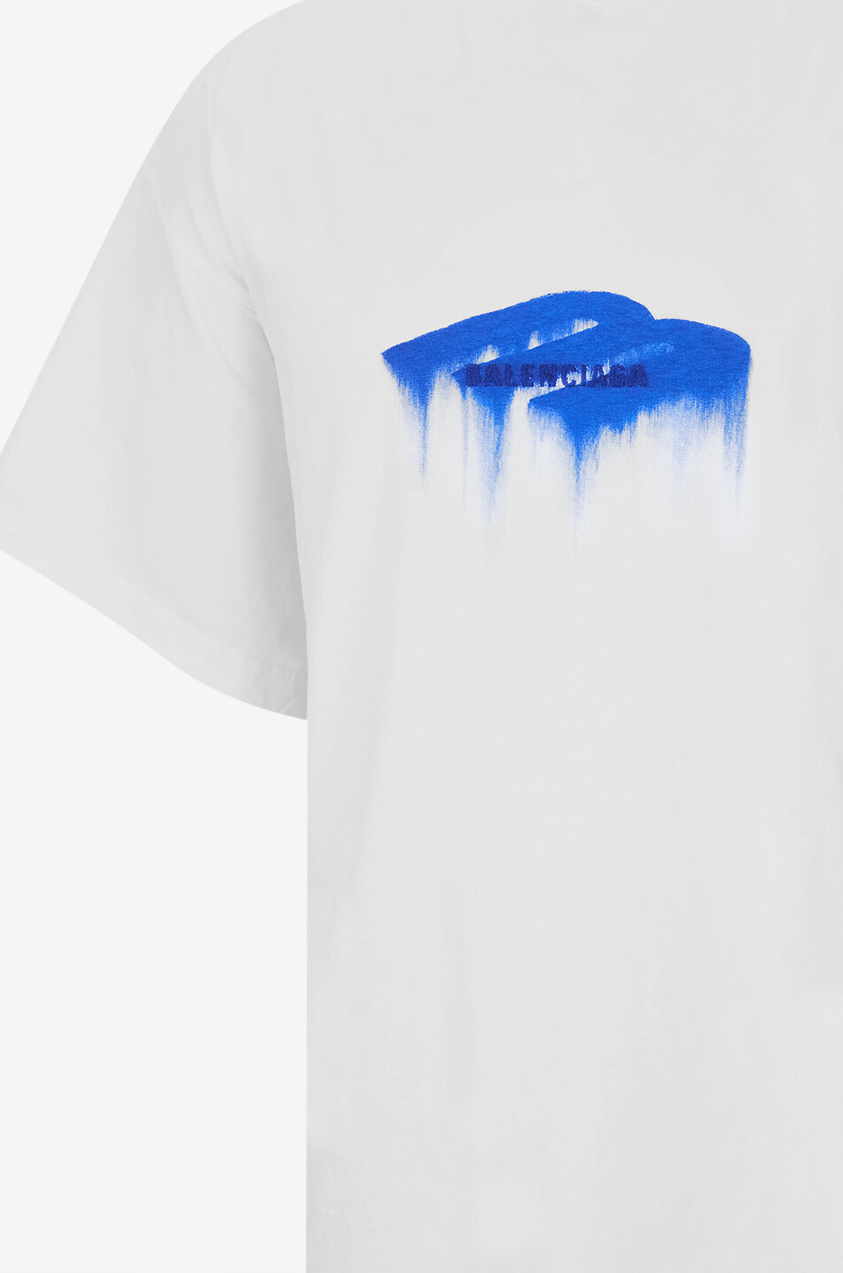 BALENCIAGA Oversize-T-Shirt mit rundem Ausschnitt aus Baumwolle Herren WEISS 3