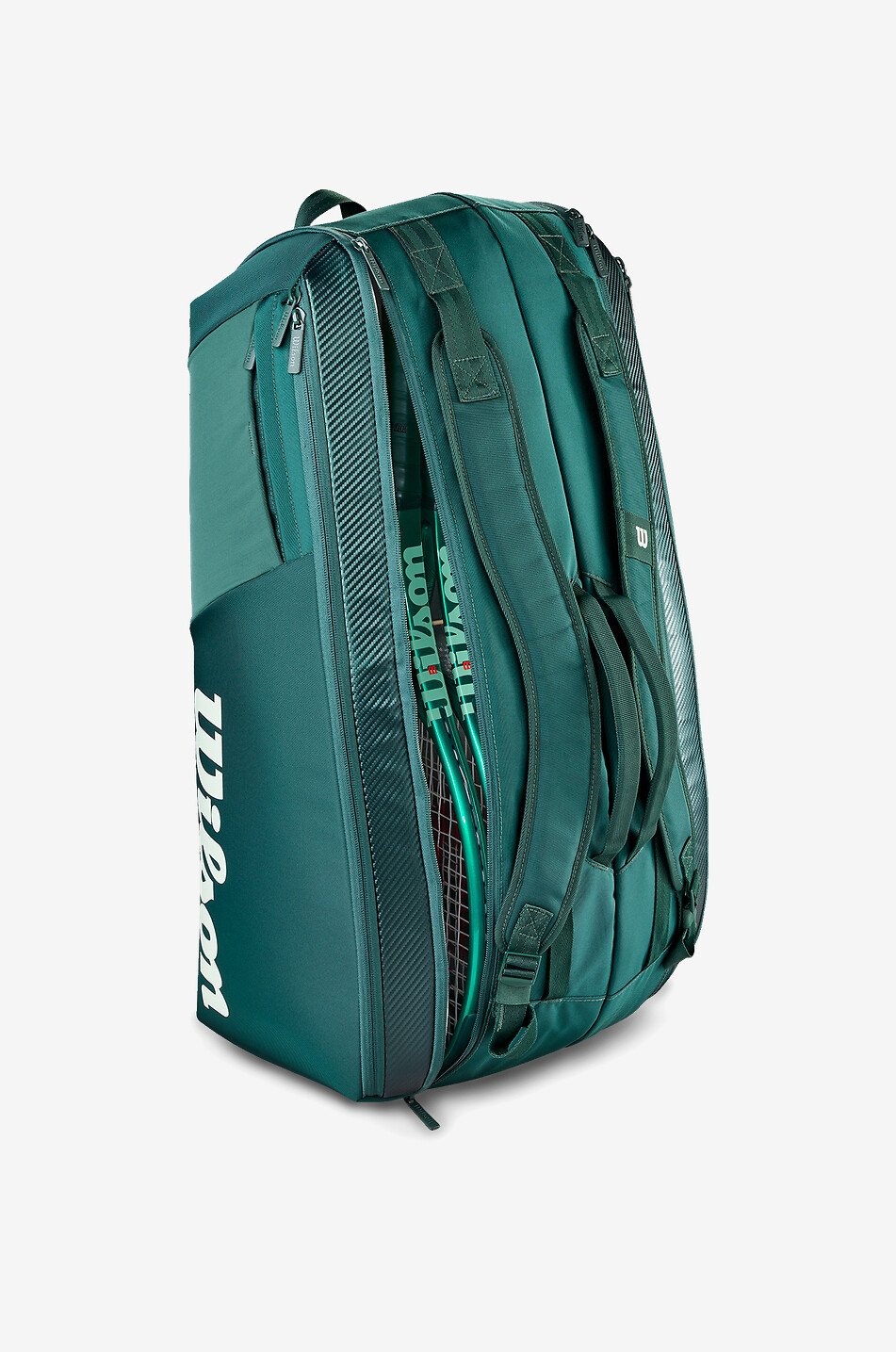 WILSON Sac de tennis pour neuf raquettes Blade V10 Super Tour Unisexe VERT 2