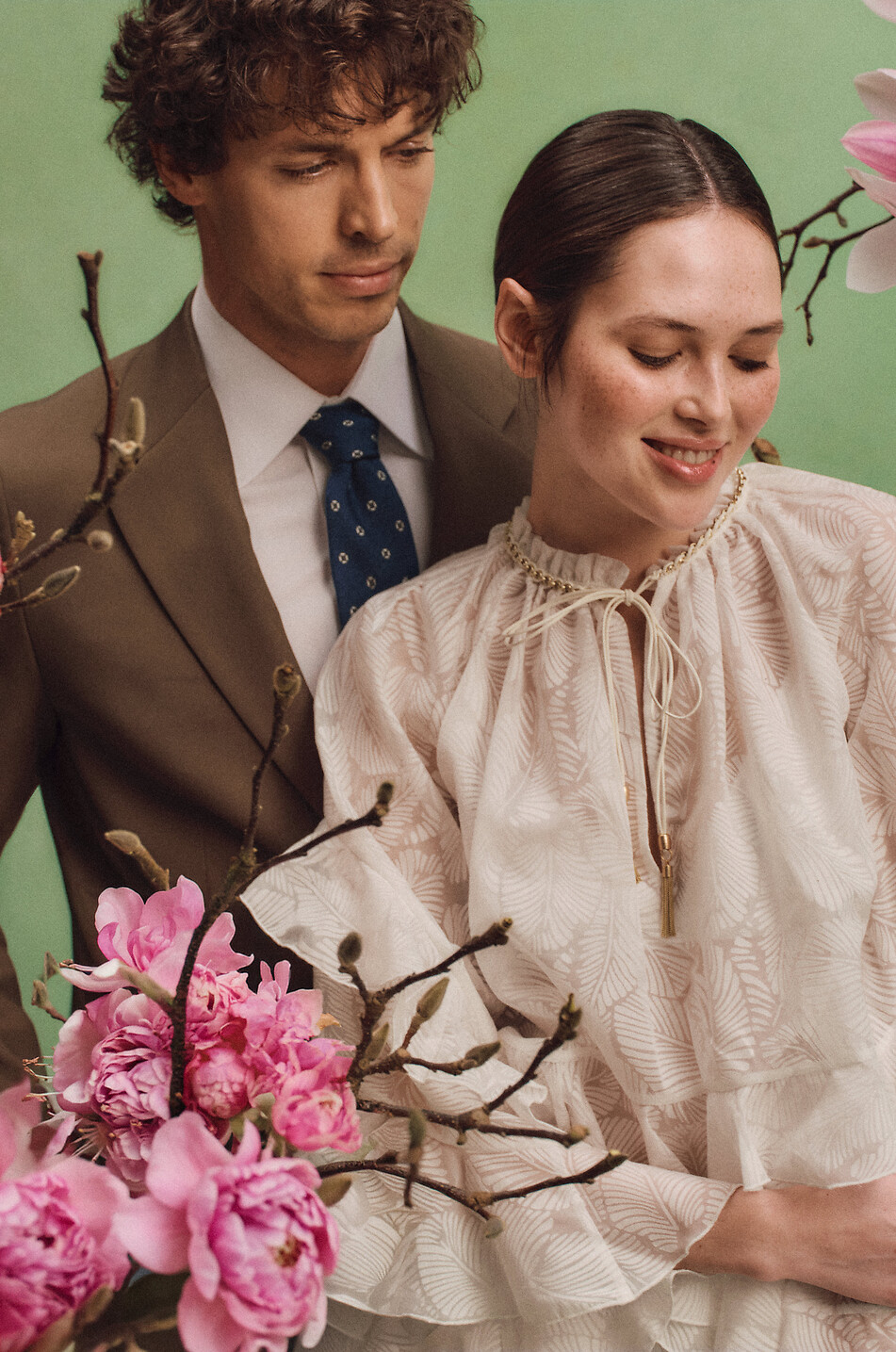 BIGI CRAVATTE Krawatte mit Fantasiemuster Herren MITTELBLAU 2