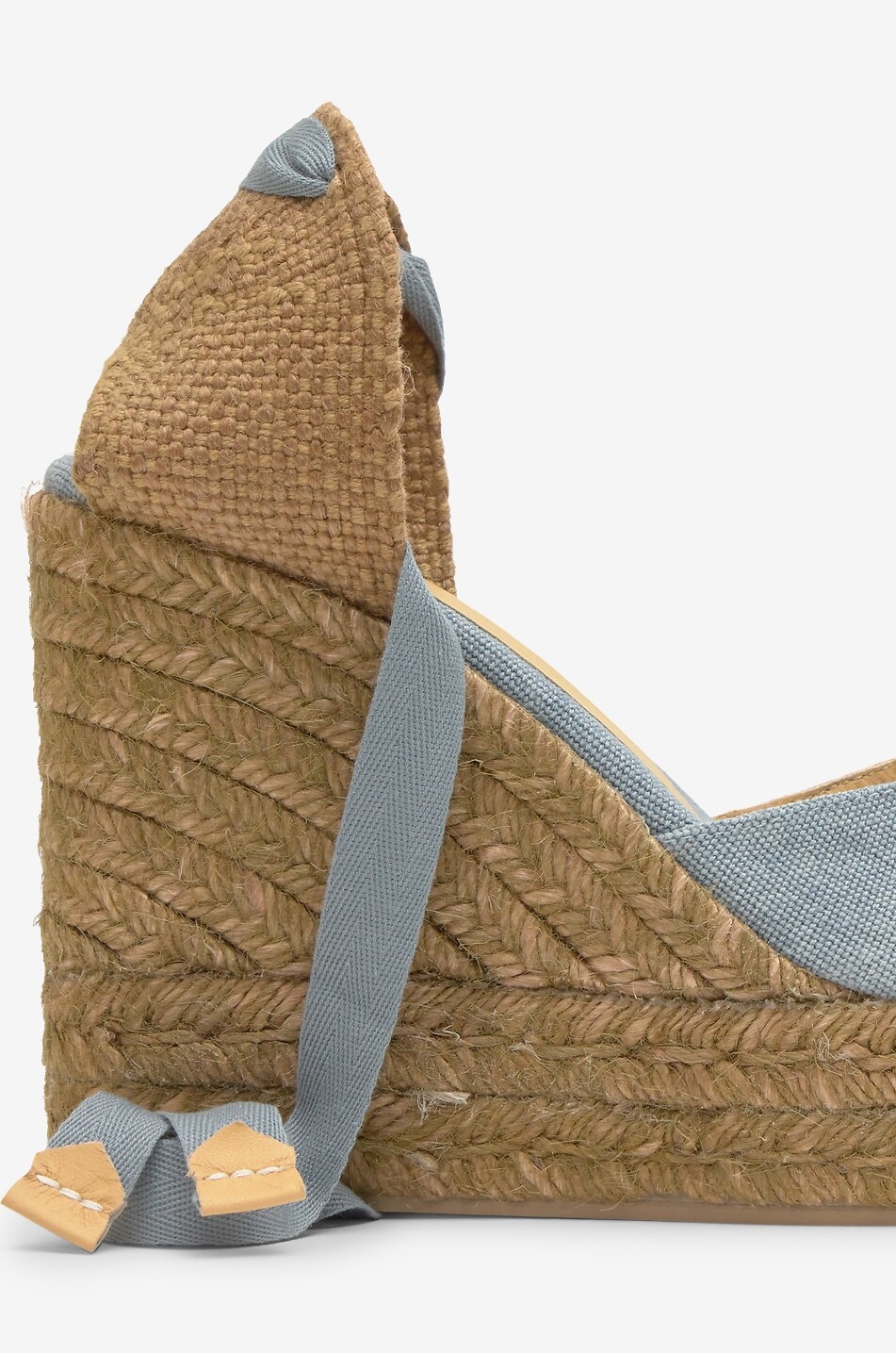 CASTANER Chiara high-heeled cotton espadrilles Women LIGHT BLUE 5