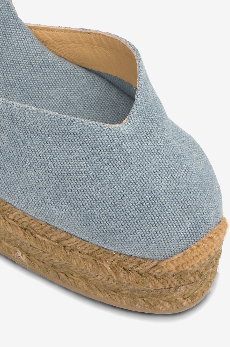 CASTANER Chiara high-heeled cotton espadrilles Women LIGHT BLUE 7