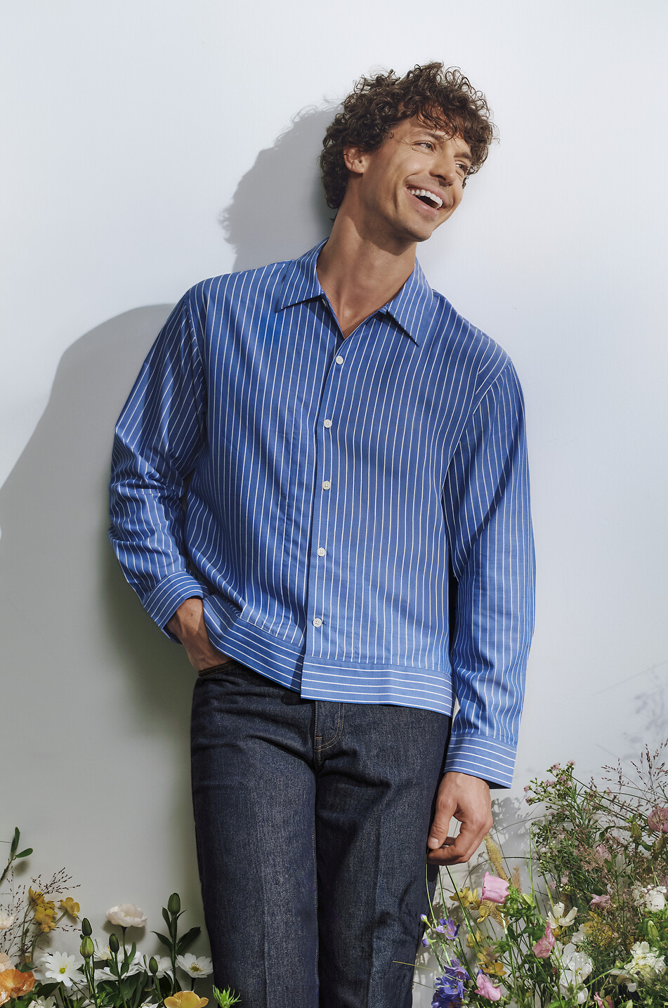 AURALEE Gerade Jeans Hard Twist Herren BLAU 4