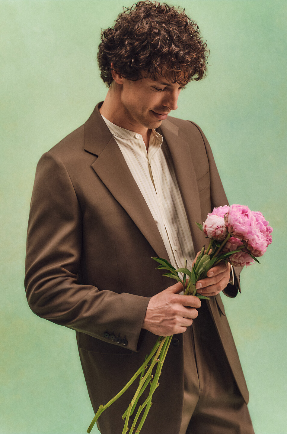 TOM FORD Chemise à col français en sergé de soie Homme BLANC 4