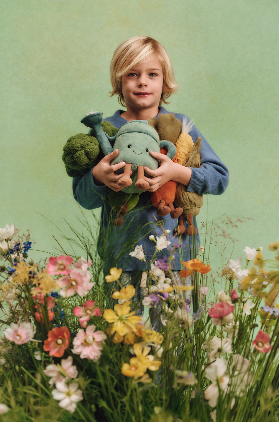 JELLYCAT Brokkoli-Kuscheltier für Kinder Amuseables Broccoli Unisex GRÜN 6