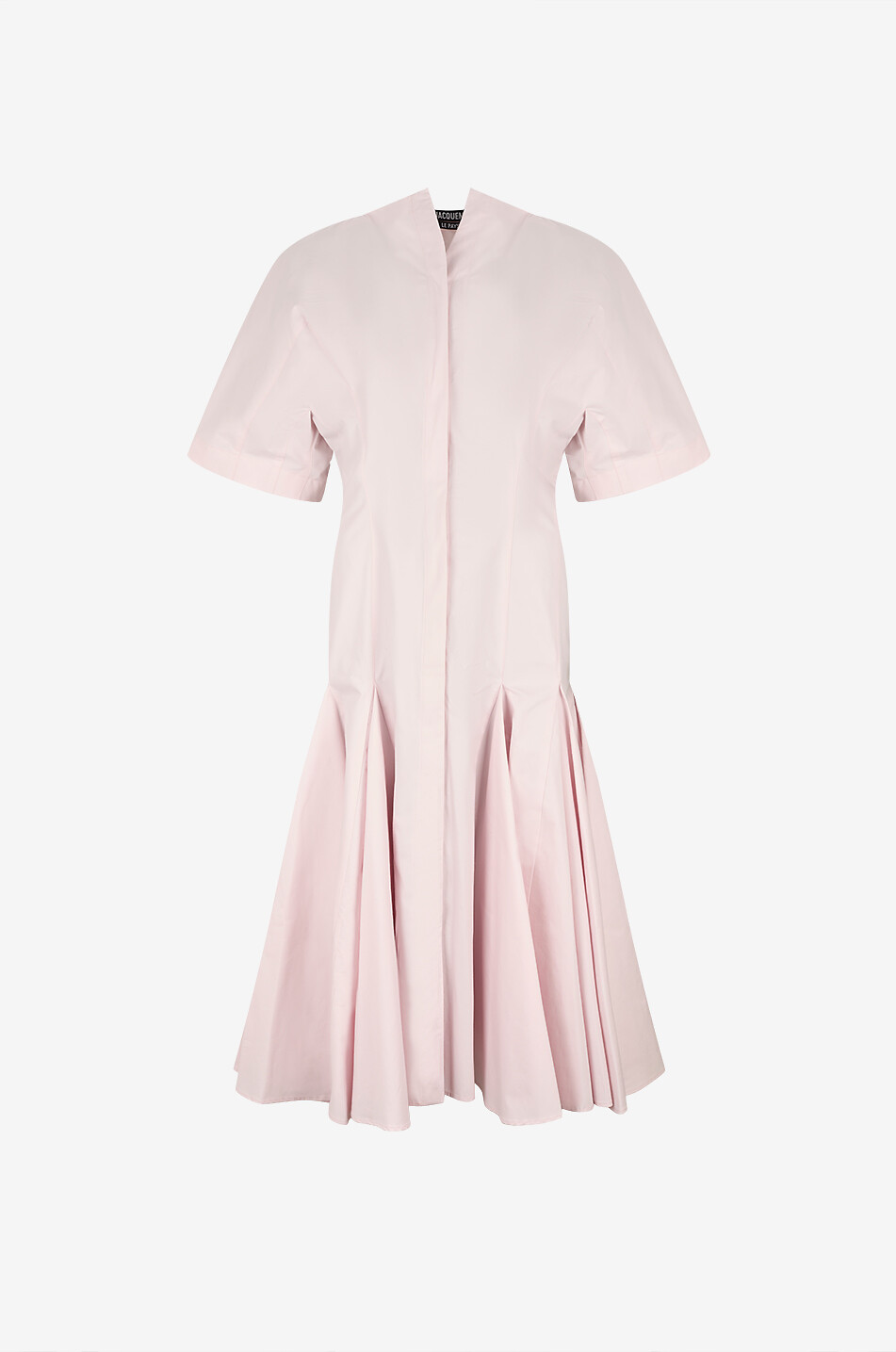 La Robe Moisson fitted cotton shirt dress with godets