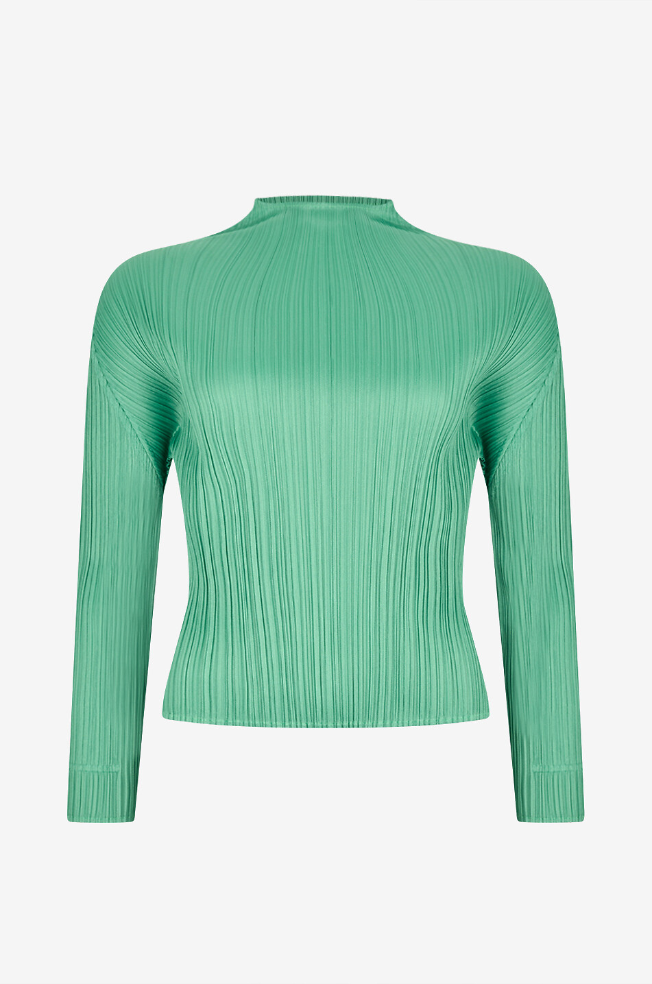 Bateau neck batwing sleeves top in crepe