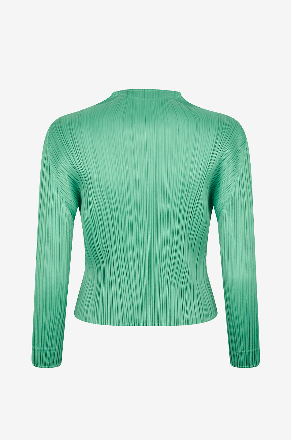 PLEATS PLEASE Bateau neck batwing sleeves top in crepe Women GREEN 2