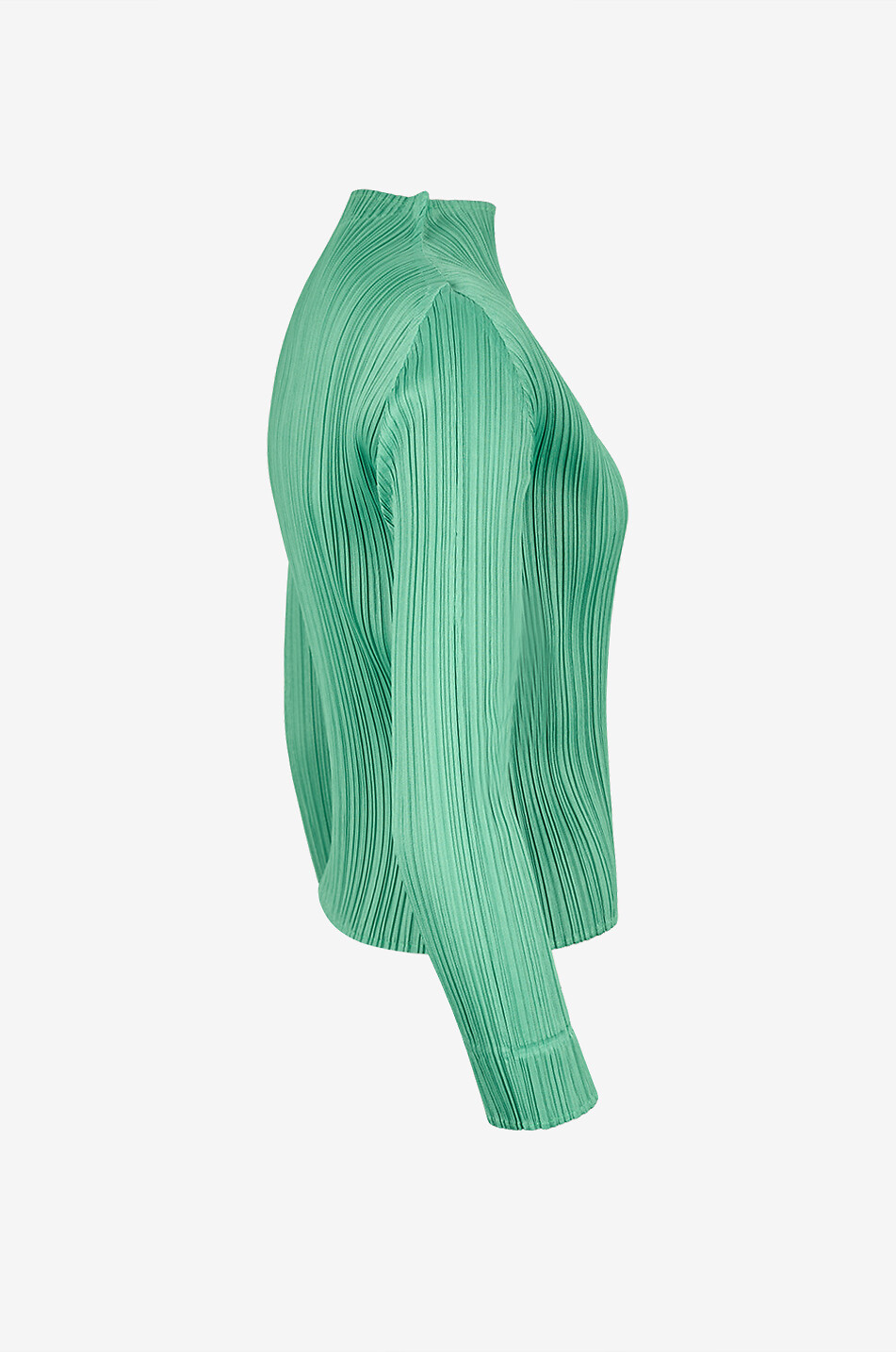 PLEATS PLEASE Bateau neck batwing sleeves top in crepe Women GREEN 3