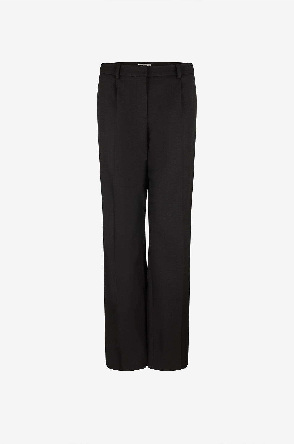 BALENCIAGA Pantalon de costume droit en laine Femme NOIR 1
