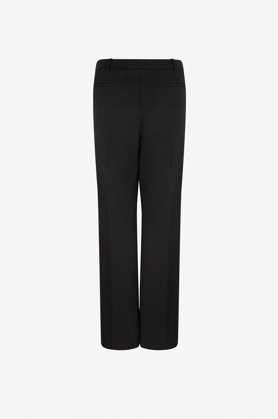 BALENCIAGA Pantalon de costume droit en laine Femme NOIR 2