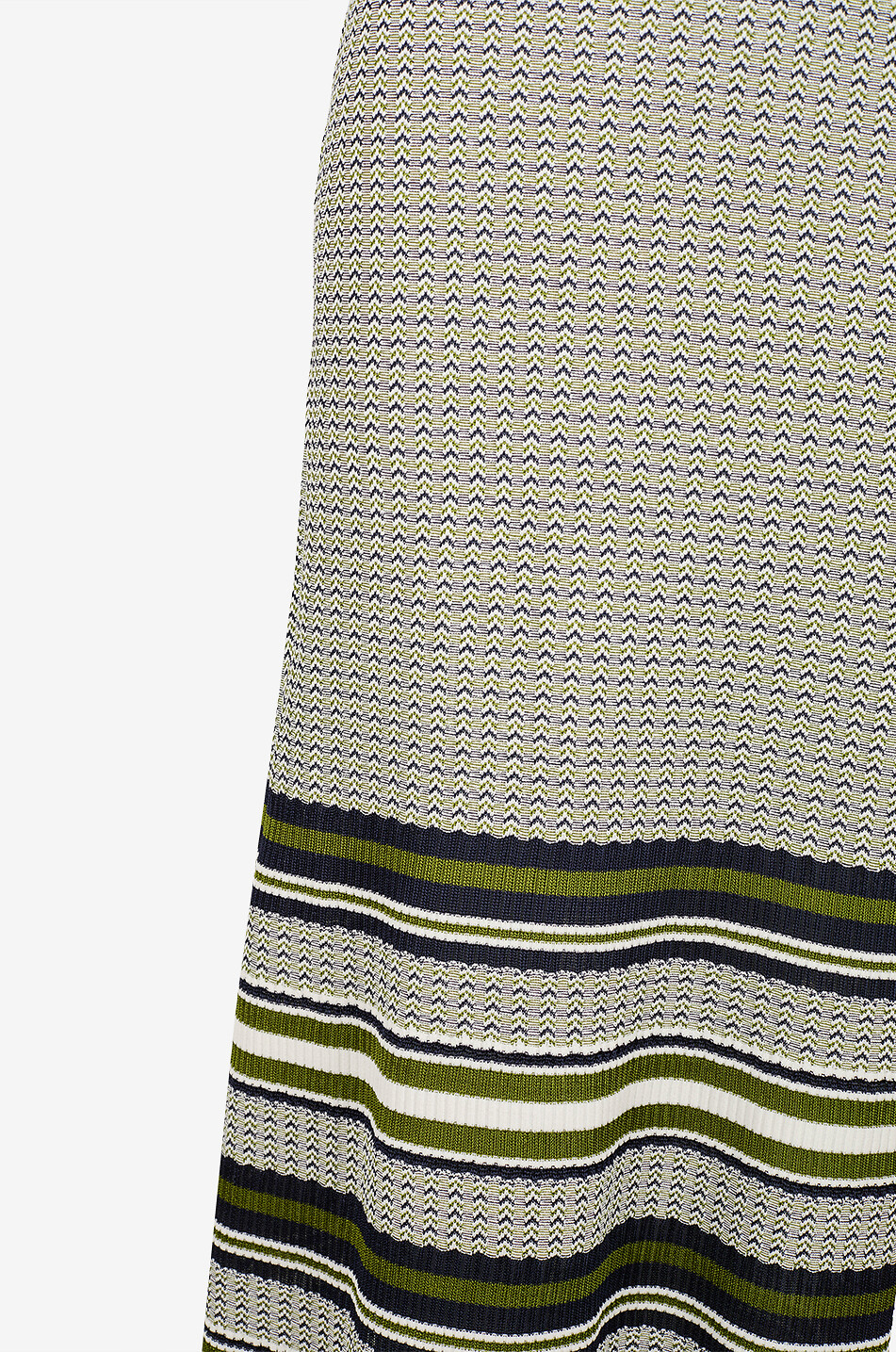 VERONICA BEARD Gestreiftes figurbetontes Midi-Kleid mit Rundhalsausschnitt aus Strick Dawna Damen GRÜN 3