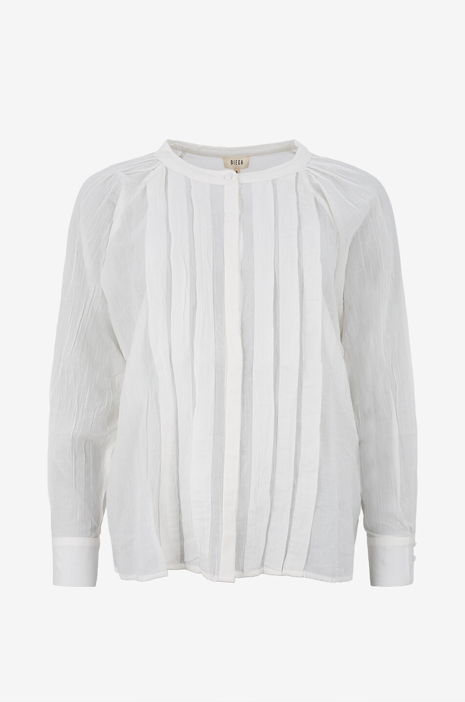 DIEGA Celestio round-neck batwing-sleeve shirt Women WHITE 1
