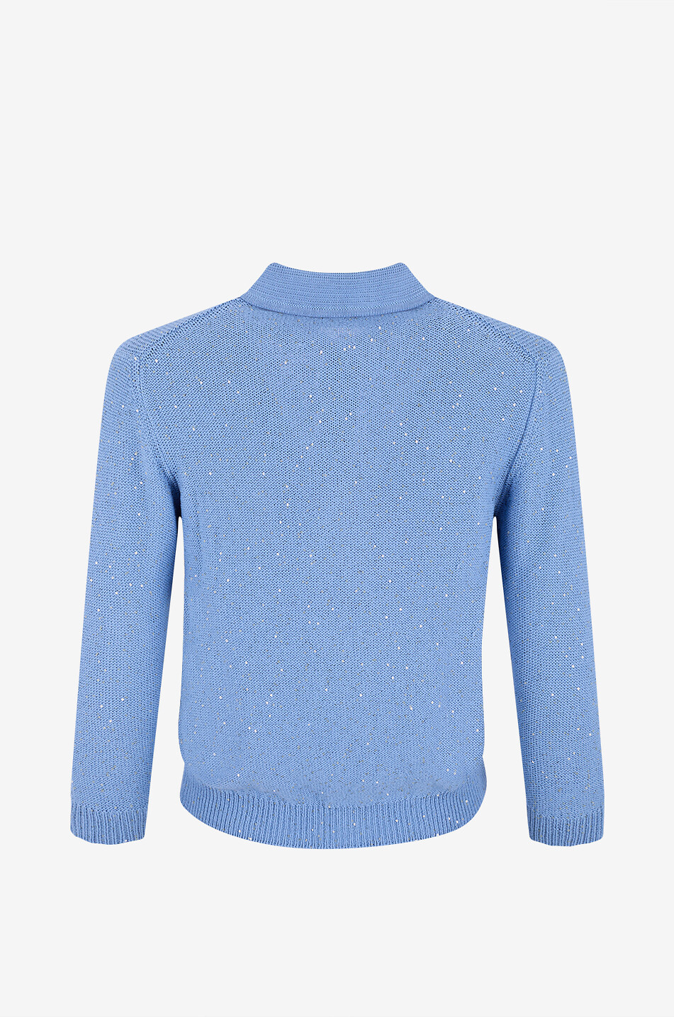 GRAN SASSO Cardigan à col rond orné de sequins Femme BLEU 2