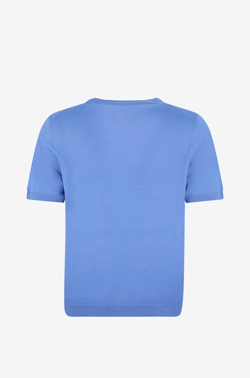 BONGENIE Pullover mit geradem Rundhalsausschnitt aus Jersey Tasmania Damen MITTELBLAU 2
