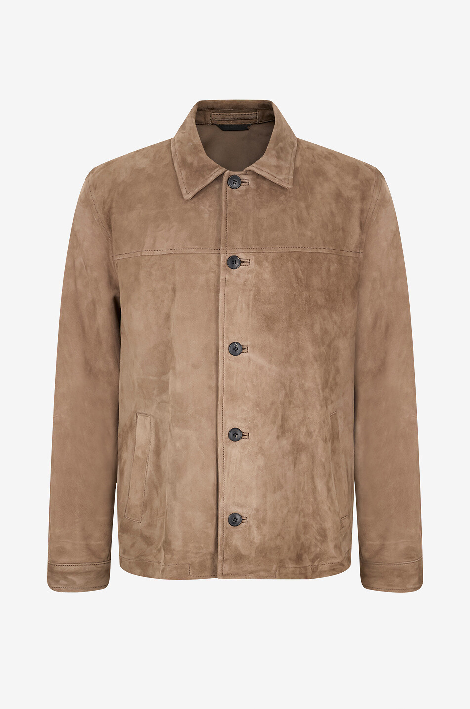 SUNSPEL Shirt collar suede jacket Men BEIGE 1
