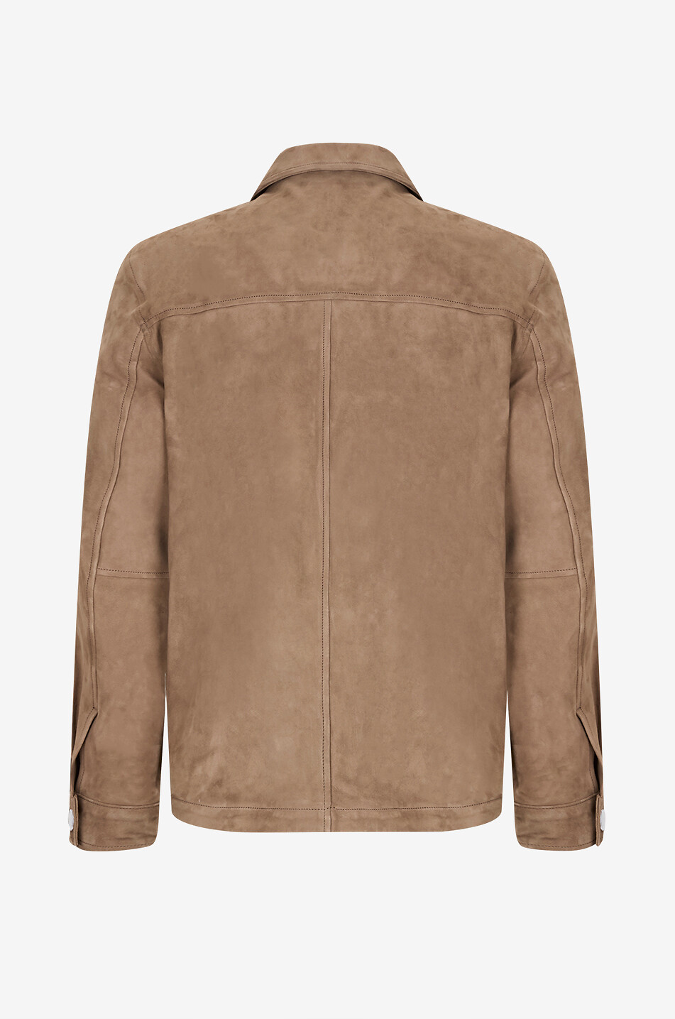 SUNSPEL Shirt collar suede jacket Men BEIGE 2