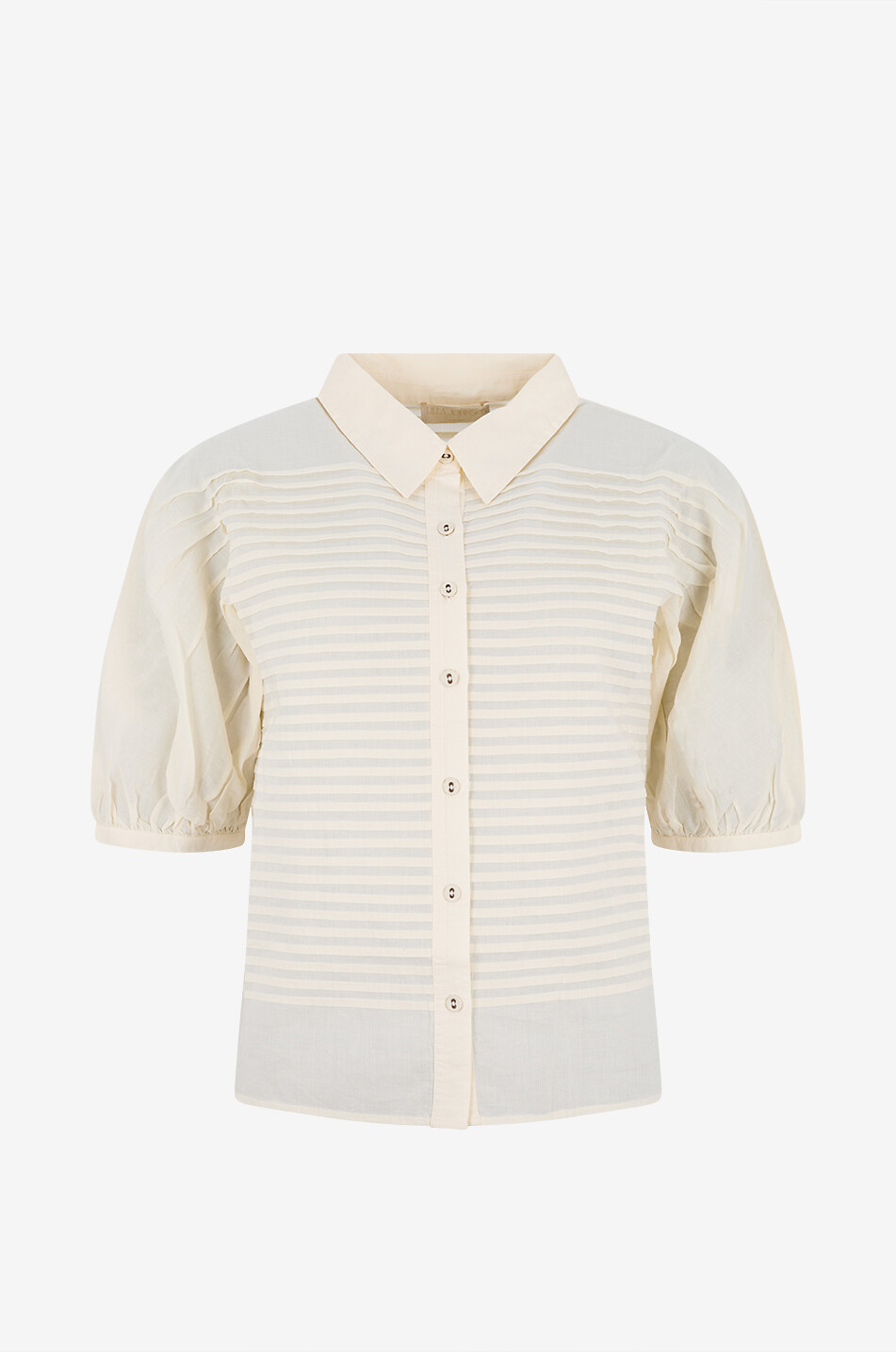 Cordelia cotton voile short-sleeved shirt