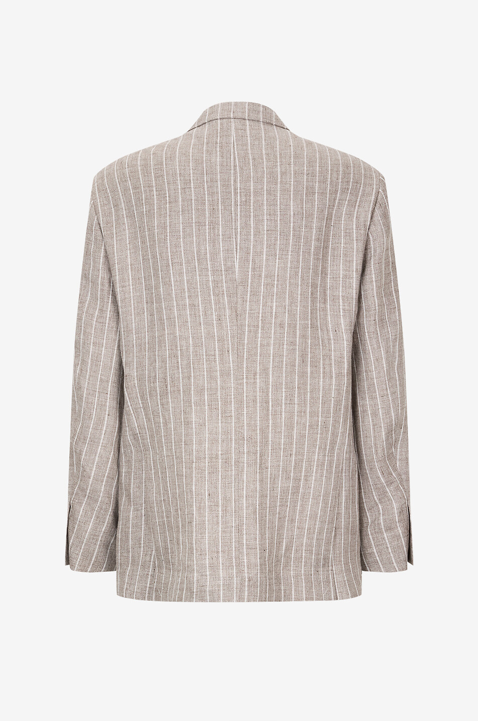 BRUNELLO CUCINELLI Striped linen suit Men MEDIUM BROWN 2