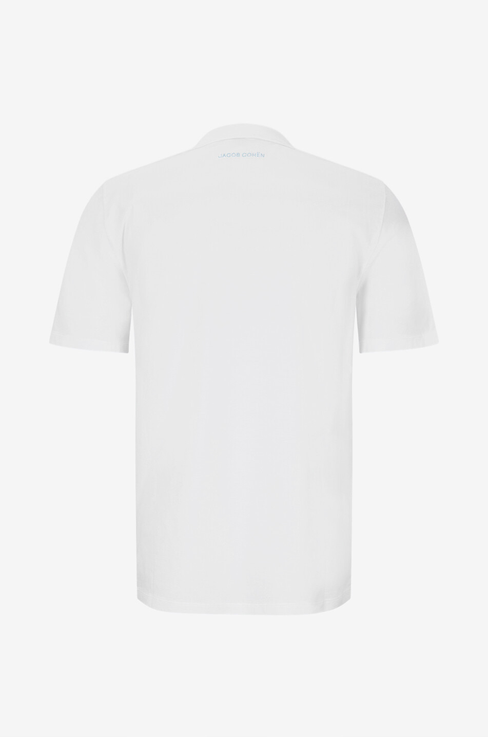 JACOB COHEN Round-neck embroidered cotton jersey T-shirt Men WHITE 2
