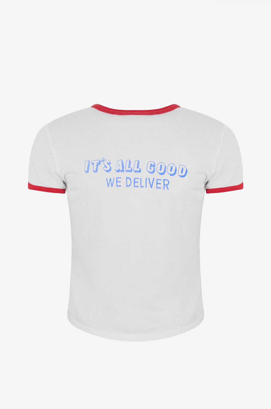 MOTHER The Lil Goodie Ringer City Girl Pizza short-sleeved T-shirt Women WHITE 2
