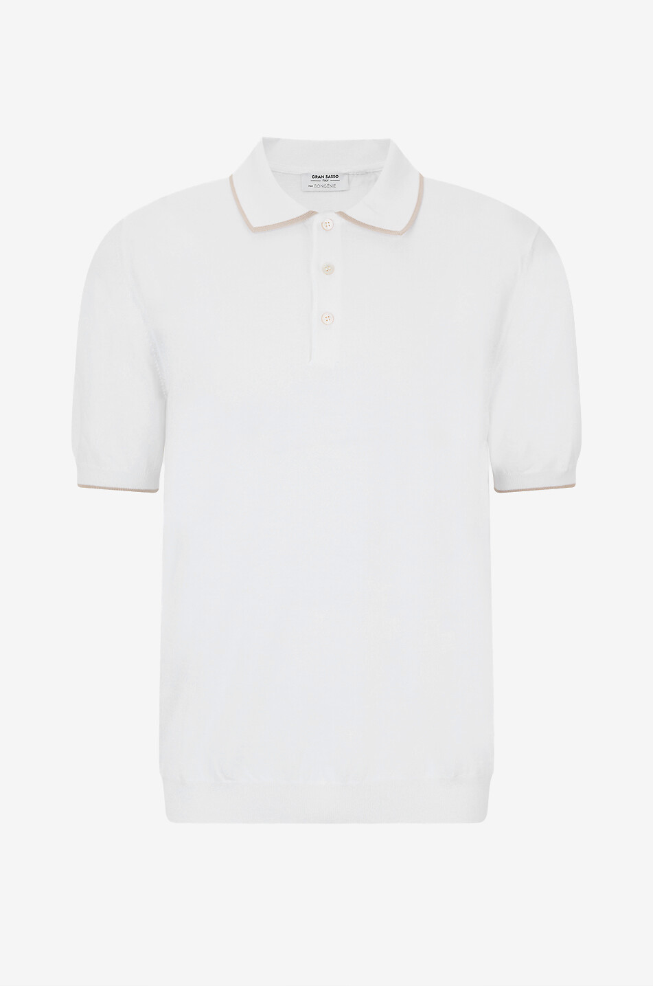 Kurzärmeliges Poloshirt aus Baumwolljersey