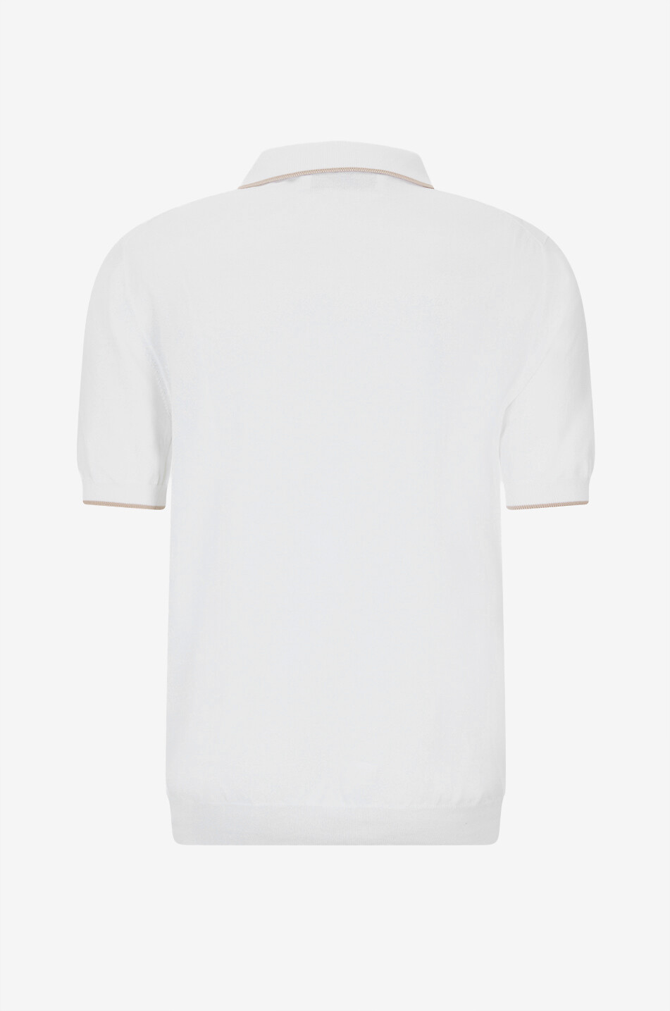 GRAN SASSO Kurzärmeliges Poloshirt aus Baumwolljersey Herren CREMEFARBEN 2