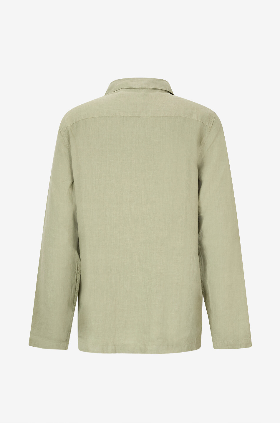 04651/ Lightweight linen shirt collar jacket Men KHAKI 2